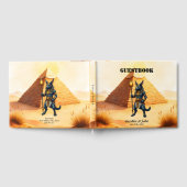 Cartoon Anubis - Ägyptischer Gott des Nachlebens Gästebuch (Voll)
