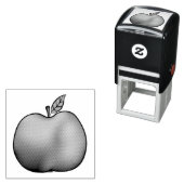 Cartoon-Apfelform Permastempel (Beispiel)