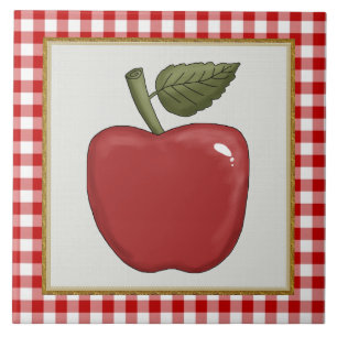 Cartoon Apple Fruchtküche oder Restraunt Fliesen