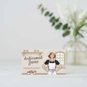 Cartoon Artisanal Jams Visitenkarte (Stehend Vorderseite)