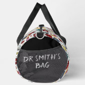 Cartoon Ärztliche Krankenschwester und individuell Duffle Bag (Rechts)