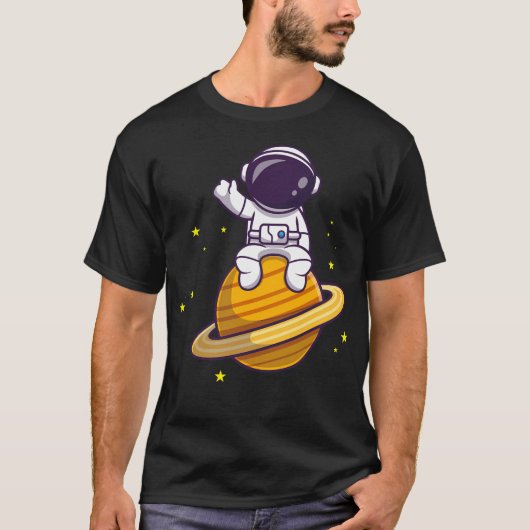 Cartoon Astronaut T-Shirt (Vorderseite)