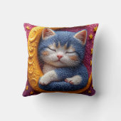 Cartoon auf dem Mond Kissen (Rückseite)