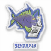 Cartoon Aufkleber (Vorderseite)