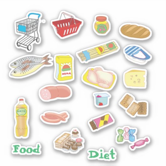 Cartoon Aufkleber (Vorderseite)