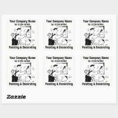 Cartoon-Aufkleber für Malen und Dekorieren Quadratischer Aufkleber (Blatt)