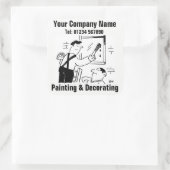 Cartoon-Aufkleber für Malen und Dekorieren Quadratischer Aufkleber (Tasche)