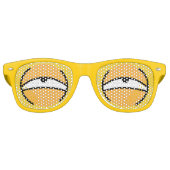 Cartoon Augen sterben Sonnenbrille (Gelb) (Vorderseite)