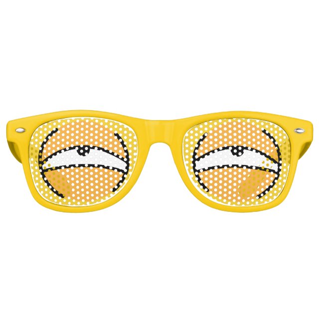 Cartoon Augen sterben Sonnenbrille (Gelb) (Vorderseite)