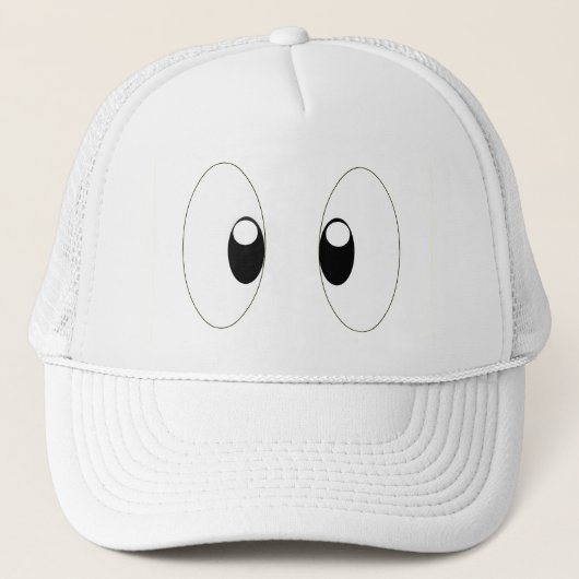 Cartoon-Augen Truckerkappe (Vorderseite)