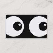 Cartoon-Augen, Visitenkarte (Rückseite)