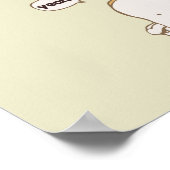 Cartoon aus der Frisur und Butter Poster (Ecke)