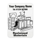 Cartoon aus reclected Materialien. Werbeaktion Magnet (Vertikal)