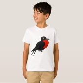 Cartoon ausgezeichnetes Frigatebird T-Shirt (Vorne ganz)