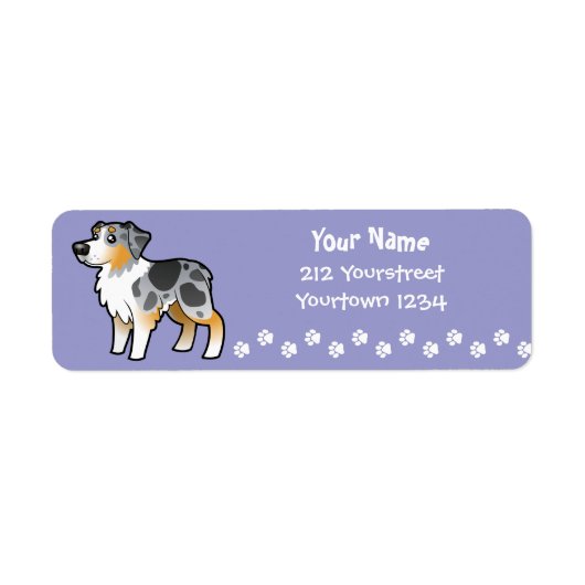 Cartoon Australian Shepherd (Vorne)