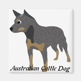 Cartoon Australischer Rinderhund Magnet