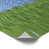 Cartoon Australischer Rinderhund Poster (Ecke)