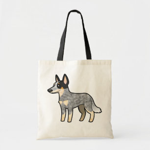 Cartoon-australischer Viehhund/Kelpie Tragetasche