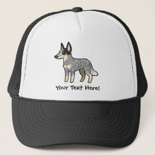 Cartoon-australischer Viehhund/Kelpie Truckerkappe