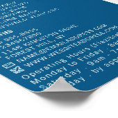 Cartoon Auto, Fahrschule, Lehrerwerbung Poster (Ecke)