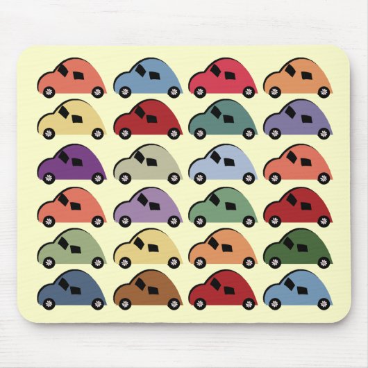 Cartoon-Autos Mousepad (Vorne)
