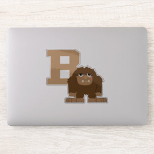 Cartoon B ist für Bigfoot Sasquatch Aufkleber