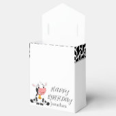Cartoon Baby Cow Birthday Favor Box Geschenkschachtel (Geöffnet)