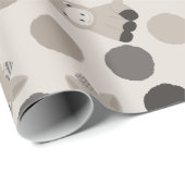 Cartoon Baby Donkeys Gemustert Geschenkpapier (Rolleneckpunkt)