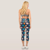 Cartoon Baby Elephant Capri Leggings (Rückseite)