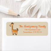 Cartoon Baby Giraffe Familienname (Insitu)