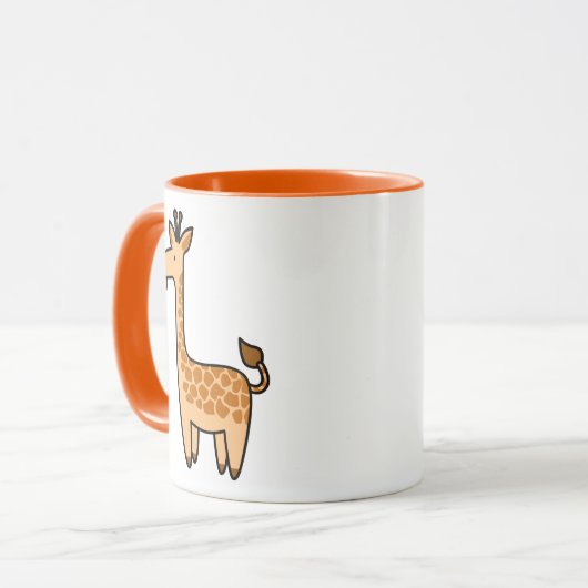 Cartoon Baby Giraffe Tasse (Vorderseite Links)
