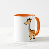 Cartoon Baby Giraffe Tasse (VorderseiteRechts)