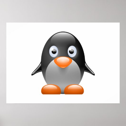 Cartoon Baby Penguin Poster (Vorne)
