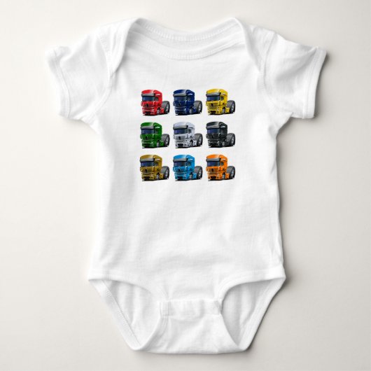 Cartoon Baby Strampler (Vorderseite)