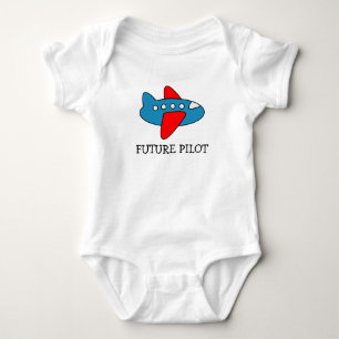 Cartoon-Baby-Strampler für künftige Piloten Baby Strampler