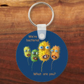 Cartoon Bacteria Schlüsselkette Schlüsselanhänger (Vorderseite)
