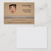 Cartoon Bad Pick up Line Slimy Mustache Typ Visitenkarte (Vorne/Hinten)