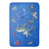 Cartoon Badematte (Vorderseite Vertikal)