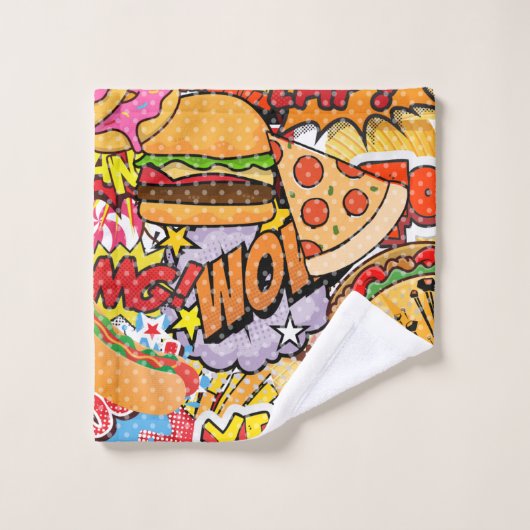 Cartoon Badhandtuch Set (Waschlappen)