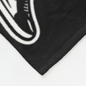 Cartoon Badminton Woman Shuttle Player Fleecedecke (Ecke)