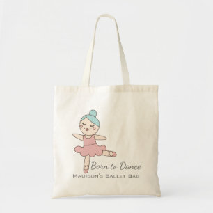 Cartoon Ballerina Personalisiert Girl's Ballet Tragetasche