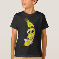 Cartoon Banana Frucht Lover Gesunde Ernährung Vege