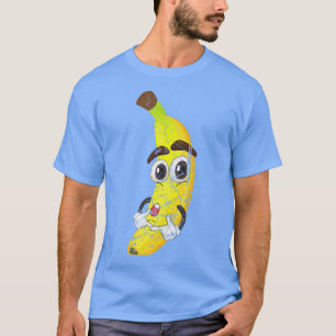 Cartoon Banana Frucht Lover Gesunde Ernährung Vege T-Shirt