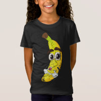 Cartoon Banana Frucht Lover Gesunde Ernährung Vege