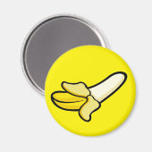 Cartoon Banana Frucht Magnet (Vorderseite/Rückseite)