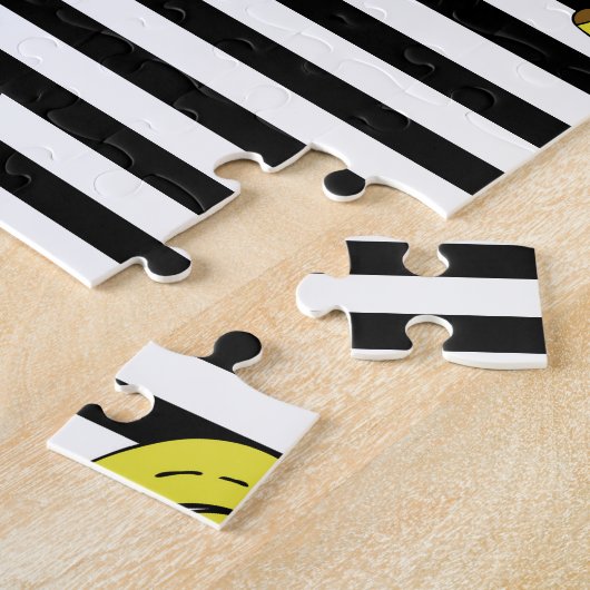 Cartoon Bananenflecken: Retro-Stil. Puzzle (Seite)