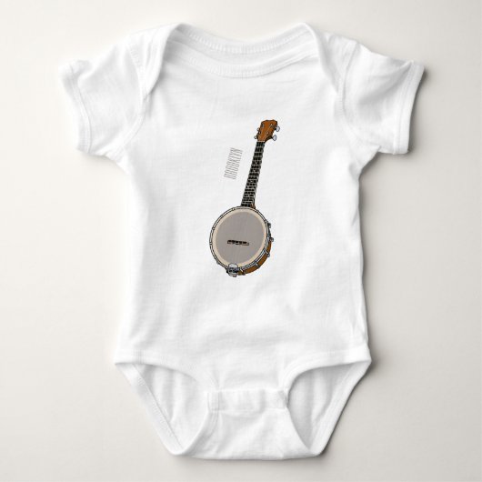 Cartoon Banjo Baby Strampler (Vorderseite)