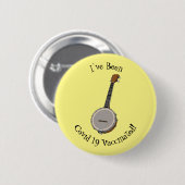 Cartoon Banjo Button (Vorne & Hinten)