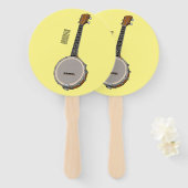 Cartoon Banjo Fächer (Vorne und Hinten)