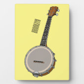 Cartoon Banjo Fotoplatte (Vorderseite)